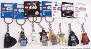 Lego Star Wars Schlüsselanhänger Auswahl Darth Vader R2D2 Yoda 