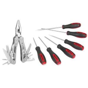 Sheffield 64001 6 Piece Screwdriver Set with 12 in 1 Multi Tool