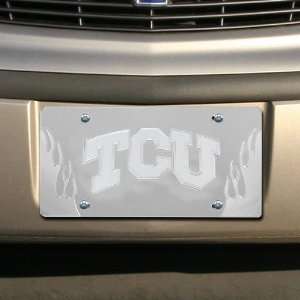  NCAA Texas Christian Horned Frogs (TCU) Silver Mirrored 