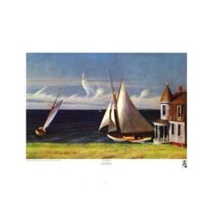 The Lee Shore by Edward Hopper 29x22 