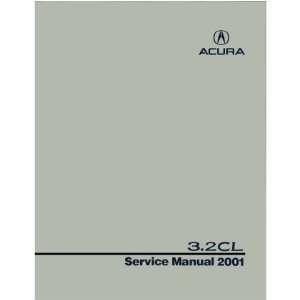    2001 ACURA 3.2CL Service Shop Repair Manual Book Automotive