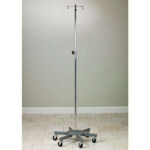 Adjustable Six Leg, 2 Hook Infusion Pump Stand  Industrial 