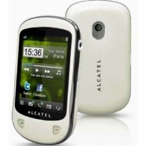   SCREEN GSM CELL PHONE ALCATEL OT 710D WHITE: Cell Phones & Accessories