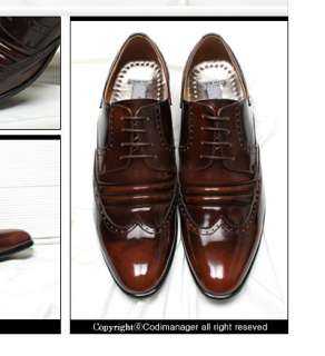 Bajel Brown Italian Style Luxury Dress Mans Shoes7.5~10  