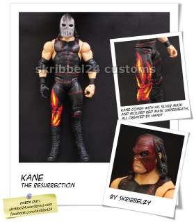 WWE custom Kane resurrected Mattel elite legends undertaker jakks 