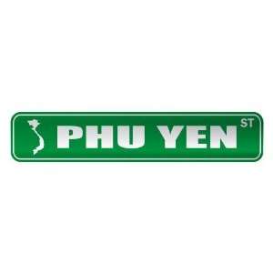   PHU YEN ST  STREET SIGN CITY VIETNAM