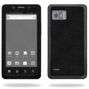   Cover for Motorola Droid Bionic 4G LTE Cell Phone   Black Leather
