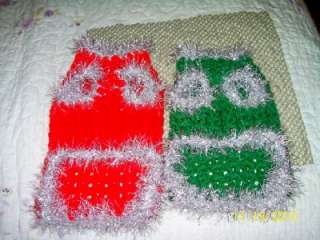 GREEN Christmas Sweater w/PENQUIN & SILVER FROSTING XXS  