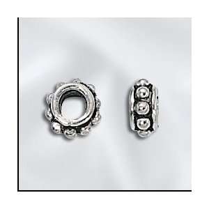   Sterling Silver 6mm Beaded Spacer, Bali style Arts, Crafts & Sewing