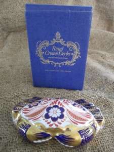 Royal Crown Derby Imari Crab Paperweight With Original Box  