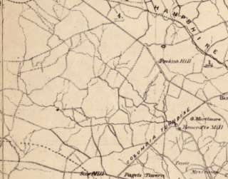 1864 Map of Fairfax & Alexandria counties, Virginia  