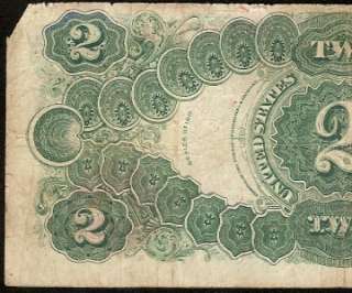   1917 $2 DOLLAR BILL UNITED STATES LEGAL TENDER RED SEAL NOTE  