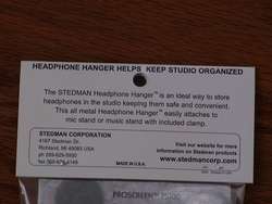 STEDMAN SHH PRO STUDIO HEADPHONE HANGER   NEW  