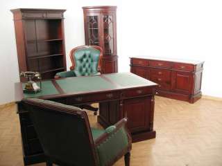 Schreibtisch Herrenzimmer Sekretär massiv Holz Büro  