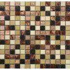 MS International Desert Sunset Mosaic 3/4 in. x 3/4 in. Glass Floor 