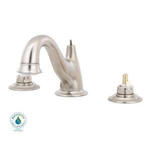 Delta Lockwood Double Handle 8 In. Widespread Bath Faucet in Stainless 
