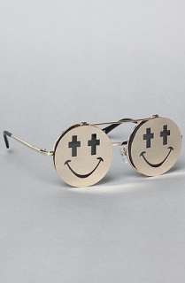Jeremy Scott for Linda Farrow Sunglasses The Smile Sunglasses in Gold 