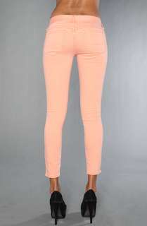 Free People The Cropped Colored Skinny Jean in Apricot  Karmaloop 