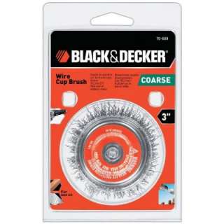 BLACK & DECKER 3 in. Wire Cup Brush 70 609 at The Home Depot