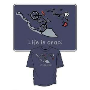 Life is Crap T Shirt Mountain Bike Trail: .de: Sport & Freizeit