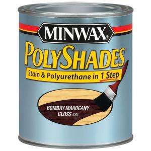 Minwax PolyShades 1 qt. Bombay Mahogany Gloss Stain and Polyurethane 