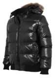  Urban Classics Hooded Bubble Fur Blouson Jacket, black 