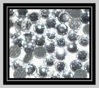 SS10 & SS6 CLEAR HOT FIX RHINESTONE CRYSTAL LOOSE BLING  