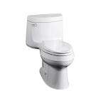 Home Depot   Cimarron Comfort Height 1 Piece Elongated Toilet in White 
