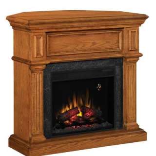 Chimney Free 42 in. Oak Wall Corner Electric Fireplace 70107 at The 