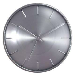   Silver Dial Silver Slash Marks Wall Clock A4003S 