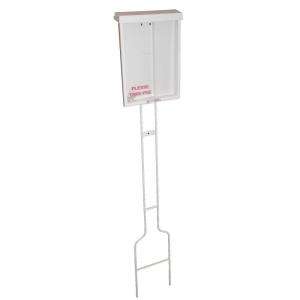 Lynch Sign Co. Economy Brochure Holder With Pole to Display A SBSW at 