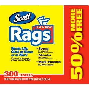 Kimberly Clark Rags in a Box 300 ct 75600 