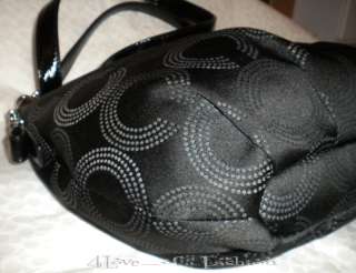Coach MADISON DOTTED OP ART 2 WAY CONVERTIBLE HAILEY HOBO 15929 SV 