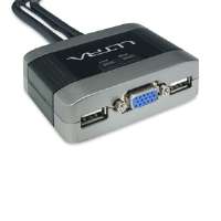 Ultra U12 40715 GammaView 2050 2 Port USB VGA KVM Switch   with Audio 