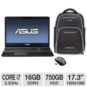 ASUS G75VW TS72 17.3 Core i7 GTX670M Laptop and Ultra Rogue Notebook 