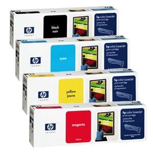 HP Color LaserJet 9500 Print Cartridge Set   C8550A Black, C8551A Cyan 