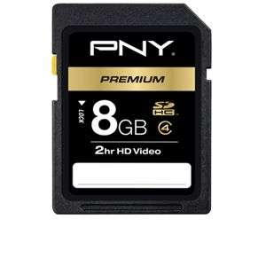 PNY P SDHC8G4 FS High Capacity Class 4 SD Card   8GB  