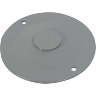 Greenfield Weatherproof Electrical Box Blank Round Cover   Gray C0RRPS 