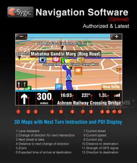 XTRONS D711G Car DVD GPS RDS IPOD  Bluetooth 1DIN 3D  