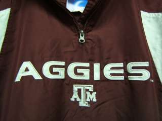 NCAA Texas A&M Aggies pullover jacket Mens M maroon NWT  
