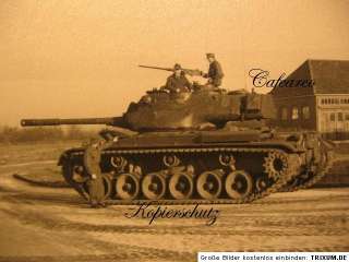 Altes Foto Bundeswehr Panzer MG M   47 Patton ~1960  