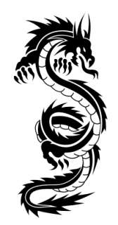 Wandtattoo Drache Wandaufkleber*Tattoo*Dragon Oriental*  
