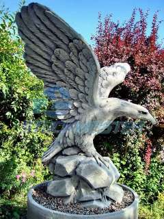 Riesig Adler Statue Fischadler Seeadler Beton Figur F11  