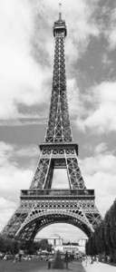Fototapete EIFFELTURM Frankreich schwarz weiß Paris NEU  