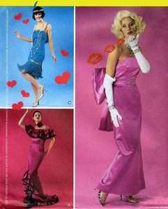   Dress, Flamenco & 20s Flapper Dress Costume M3385 SEWING PATTERN