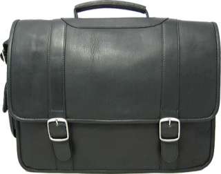 David King Leather 119 Porthole Computer Briefcase   Free Shipping 