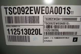 Trane TSC 7.5 Ton 13 SEER 3 PH 575V Electric Package  