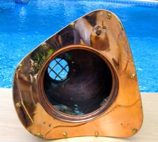 Navy Divers Helmet Copper w/Brass Detail  NEW  