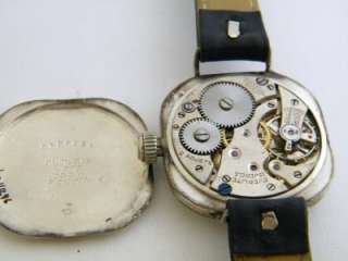Vintage EVERLITE World War 1 Trench Watch 15 Jewels  