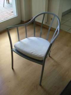 IKEA Stuhl mit Lehne Sessel Norsta aus Metall & Auflage in 